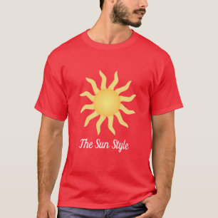 Minimalist Sunburst – Radiant Energy and Warmth T-Shirt