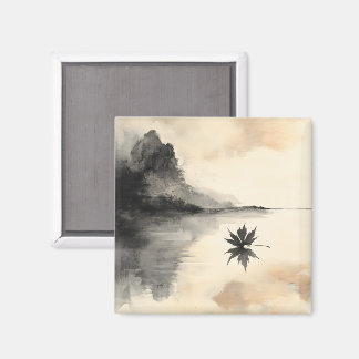Minimalist Sunset Autumn Quiet Fall Magnet