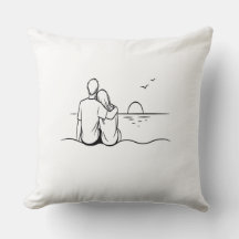 Minimalist Sunset Moment Line Art
