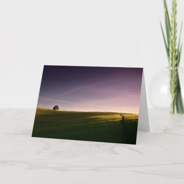 Minimalist Sunset (Old Linslade 9111)  Card (Front)