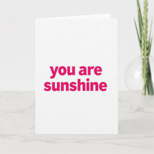 Minimalist Sunshine Quote Card