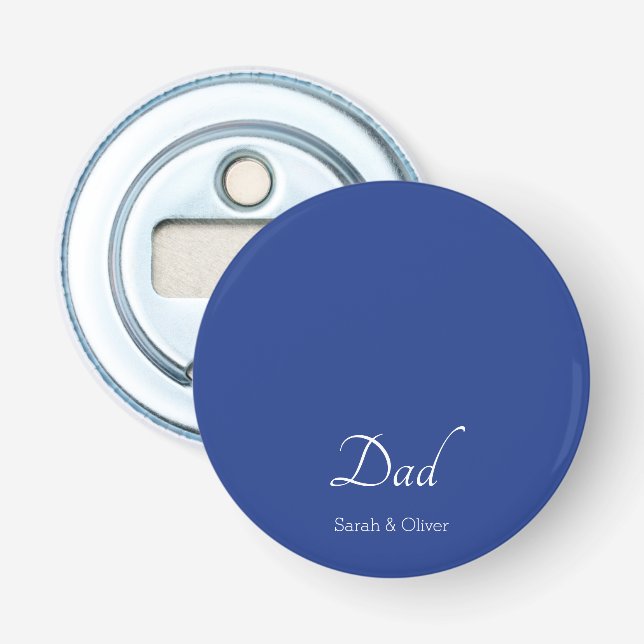 Minimalist Super Dad Bottle Opener — Personalised  (Front)