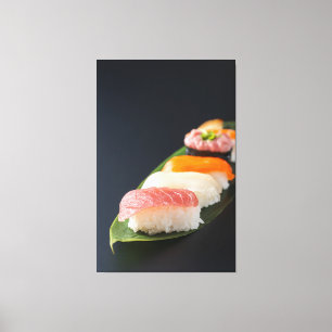 Minimalist Sushi Elegance - Japanese Canvas Art