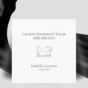 Minimalist Tailor Seamstress professional Calling Card