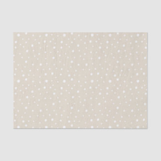 Minimalist Tan Artistic Dots Tissue Paper