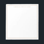 Minimalist Tan Monogram Two Border Notepad<br><div class="desc">Create your own personalized notepads with tan elegant chic typography monogram name and two border design.</div>