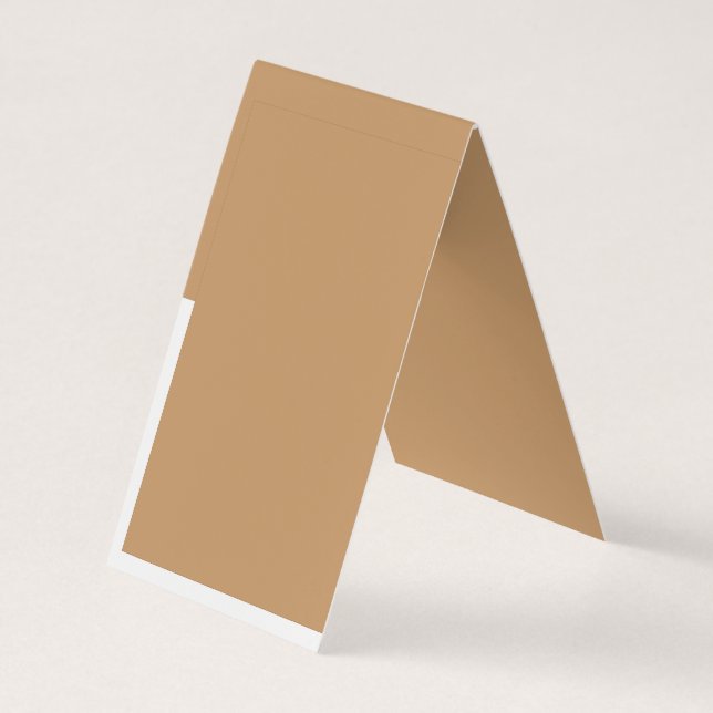 Minimalist Tan Professional Business Card (Back)