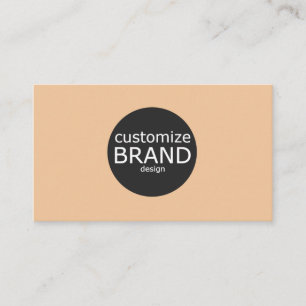 Minimalist Tan Professional Corporate Logo  Business Card
