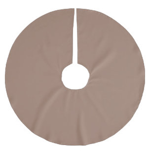 Minimalist Taupe Christmas Tree Skirt