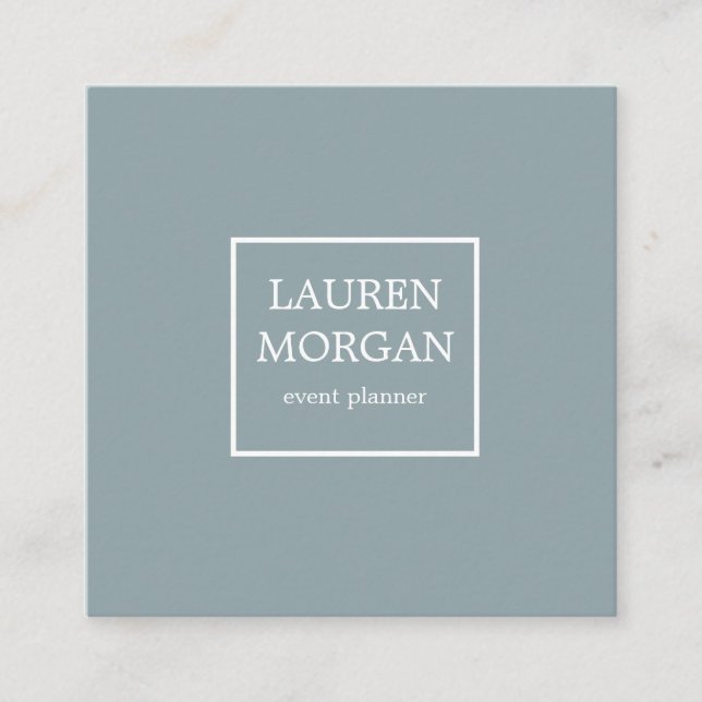 Minimalist Teal | Business Card (Front)