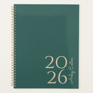 Minimalist Teal Custom Personal Monthly  Planner