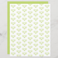 Minimalist Tennis Pattern Scrapbook Paper