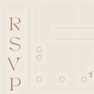 Minimalist Terracotta Wedding Invitation Modern