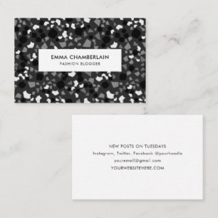 Minimalist Terrazzo Print Modern Custom  Business Card
