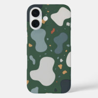 Minimalist Terrazzo Style Custom Fabric, Wallpaper