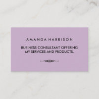 Minimalist Textual with Embellished Element Purple
