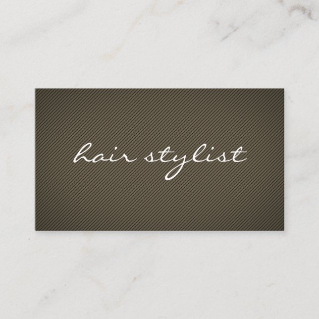Minimalist Texture Brown Business Card (Front)