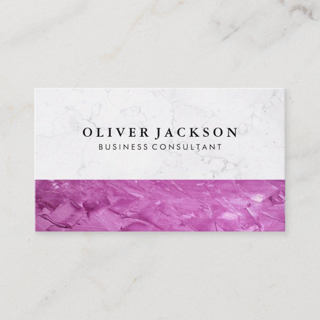 Minimalist Texture Business Card (Front)
