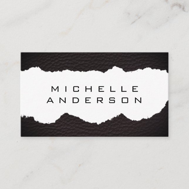 Minimalist Texture Business Card (Front)