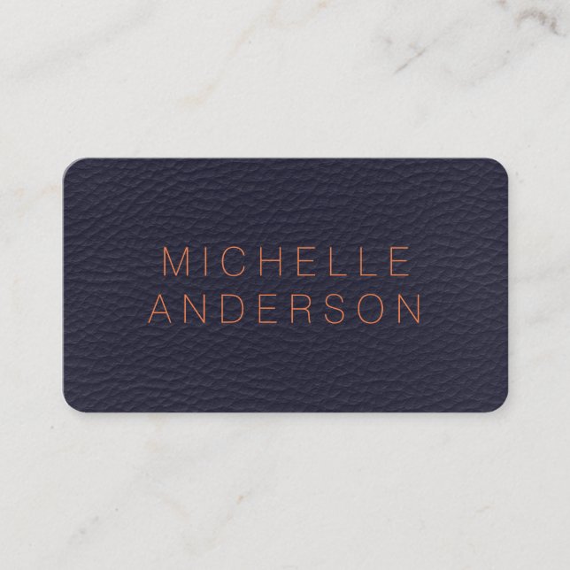 Minimalist Texture Print Business Card (Front)
