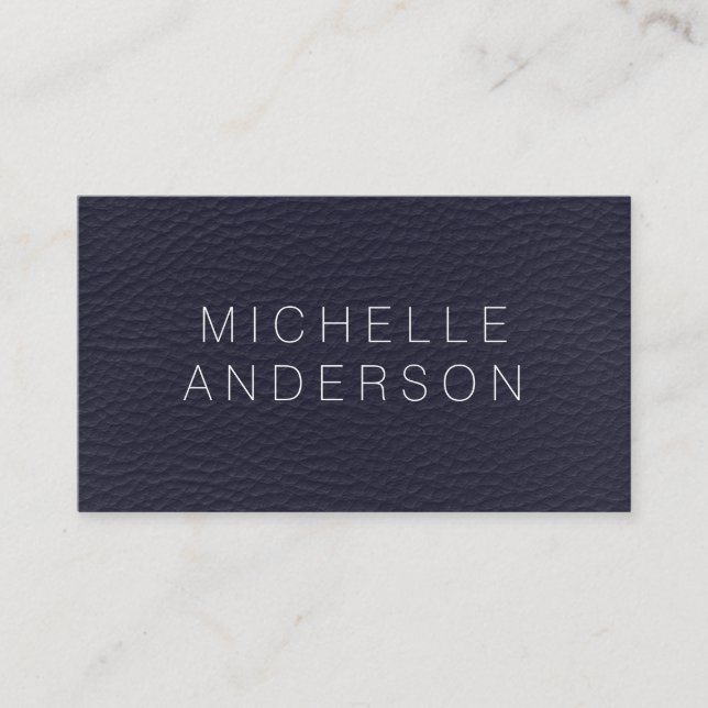 Minimalist Texture Print Business Card (Front)