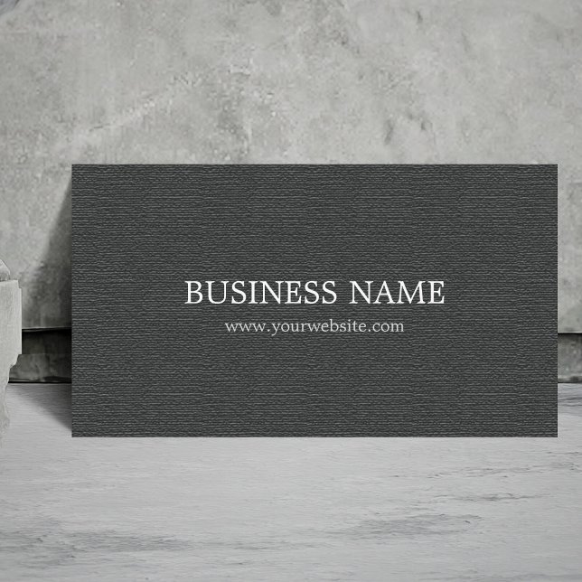 Minimalist Textured Grey Attorney Consultant Business Card (Creator Uploaded)