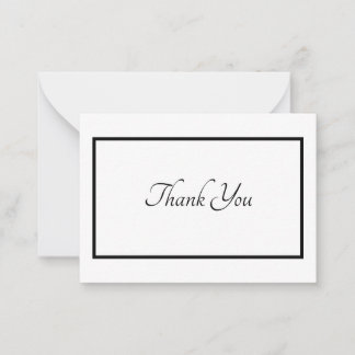 Minimalist Thank You Card