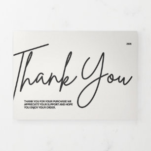 Minimalist Thank You Card – Clean Business Appreci