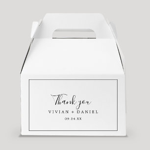 Minimalist Thank You Favour Box