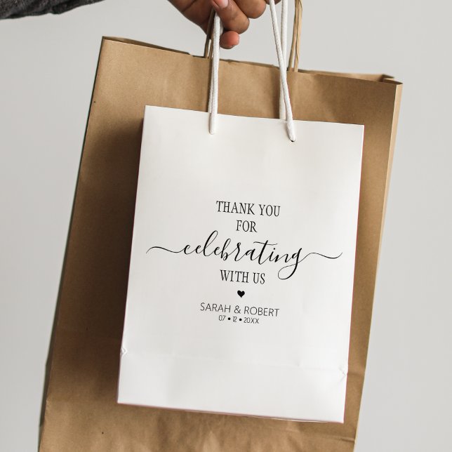 Minimalist Thank You for Celebrating with us,  Rubber Stamp (Creator Uploaded)