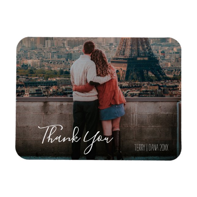 Minimalist Thank You Magnet (Horizontal)