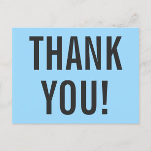 Minimalist "THANK YOU!" Postcard