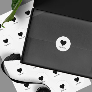 Minimalist Thank You Product Packaging Sticker