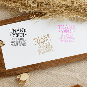 Minimalist Thank You, Small Business Rubber Stamp