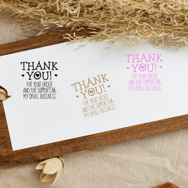 Minimalist Thank You, Small Business  Rubber Stamp (Creator Uploaded)