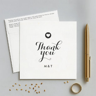 Minimalist Thank You Wedding Favour Seed Packet Envelope