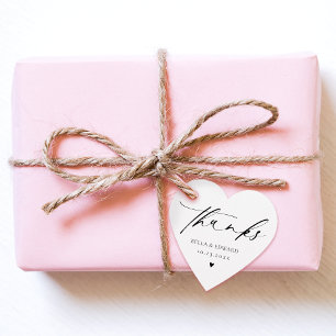 Minimalist Thank You Wedding Favours Tags