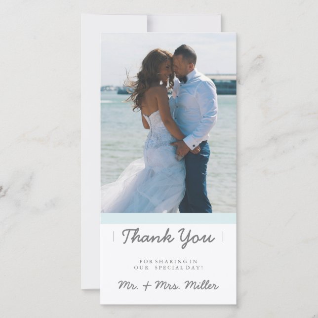 Minimalist Thank You | WEDDINGS Card (Front)