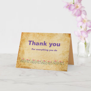 Minimalist Thanks Card