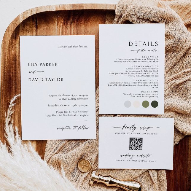 Minimalist The Details Information Enclosure Card (Creator Uploaded)