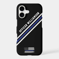 Minimalist Thin Blue Line Police Officer Custom
