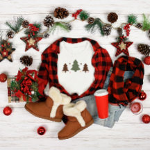 Minimalist Three Christmas Trees Design 