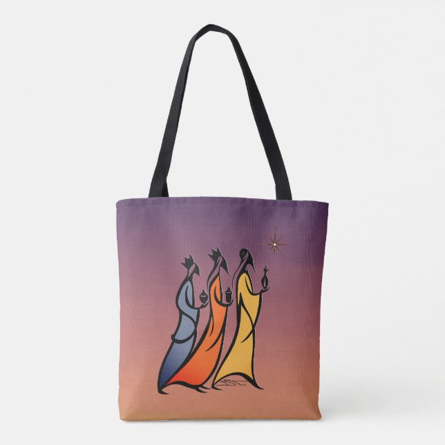 Minimalist Three Wise Men Tote Bag (Back)