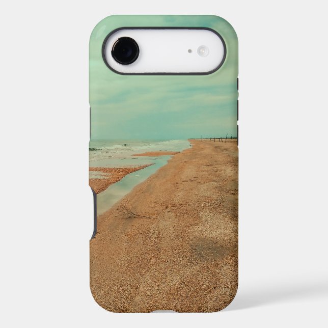 Minimalist Tide Sandy Beach Coastal Aesthetic (Back)