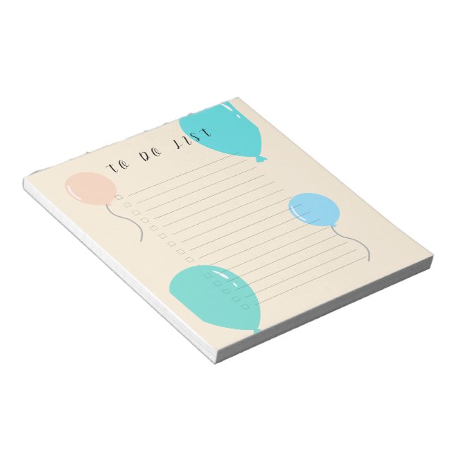 Minimalist To-Do List  Notepad (Angled)