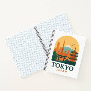 Minimalist Tokyo Japan Travel Notebook Modern