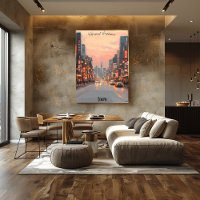 Minimalist Tokyo Skyline – Subtle Tones Japan Art