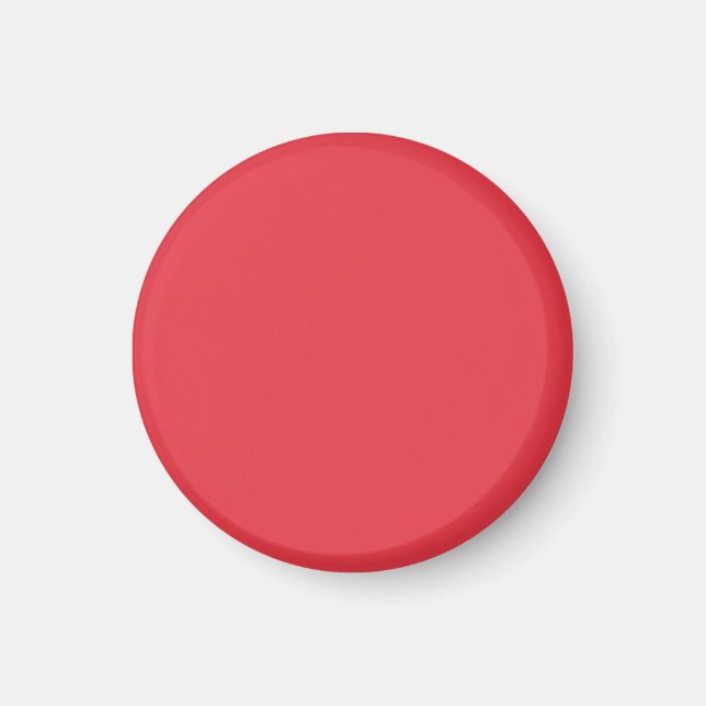 Minimalist Tomato Red Custom Magnet (Front)
