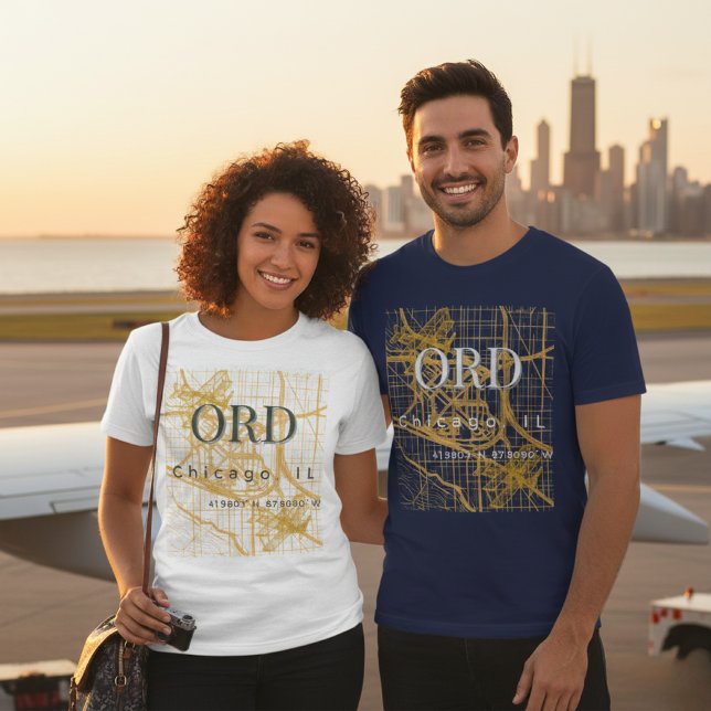 Minimalist Travel City | ORD Chicago Airport Code  T-Shirt (Creator Uploaded)