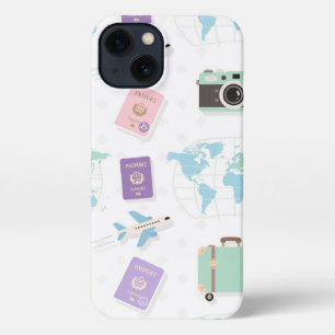minimalist travel phone case white